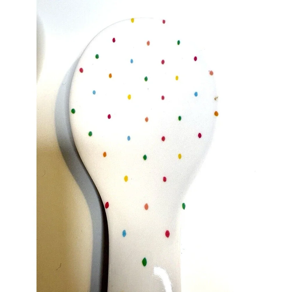 Polka Dot Retro Lightweight Melamine Serving Set Colorful, Mid-Century Style.